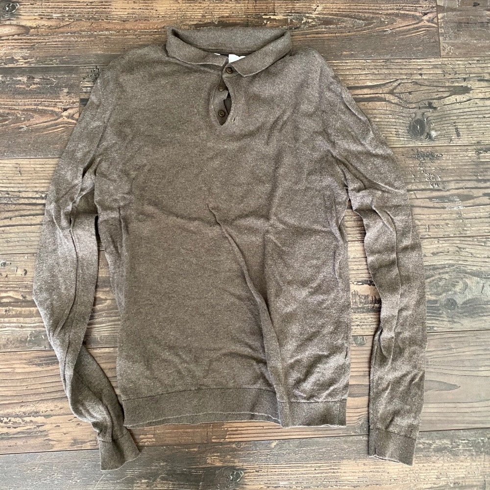 TOPMAN LONG SLEEBE POLO SHIRT